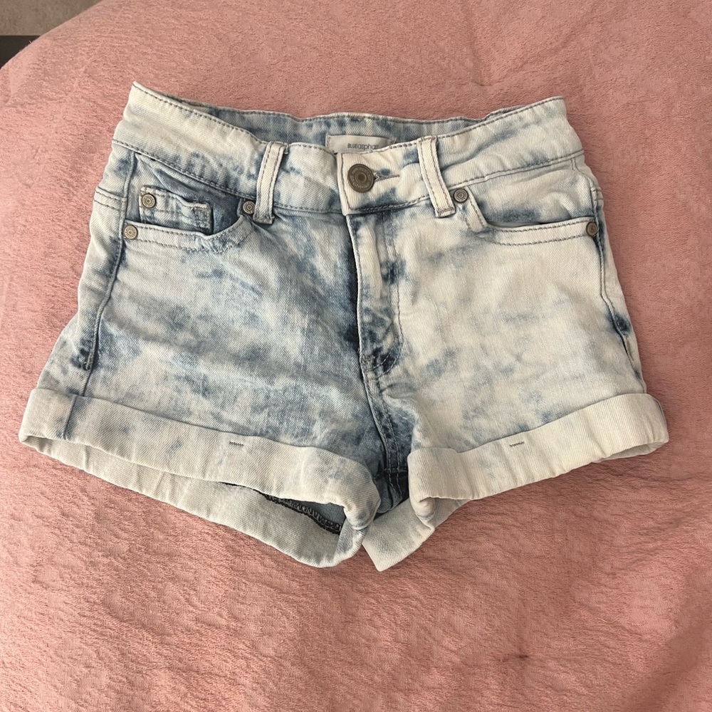 Blue Asphalt Jean Shorts